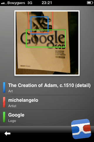 Google Goggles iPhone google-goggles-screen-capture