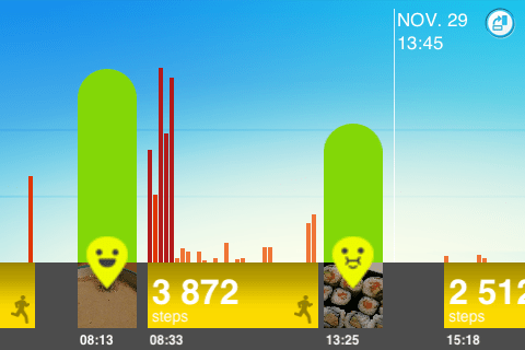 jawbone-up-timeline screenshot