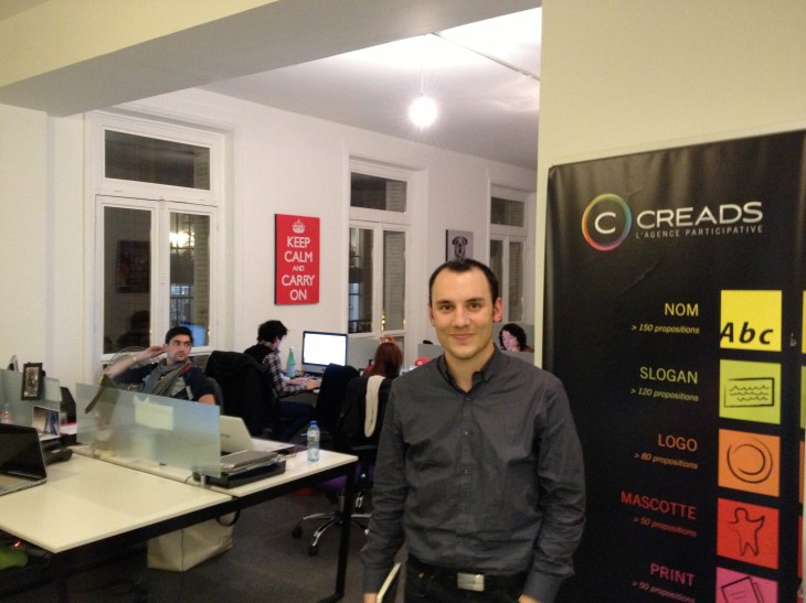 Julien Méchin (right) and Ronan Pelloux (left), the co-founders of Creads, in their brand new Paris office