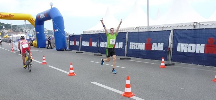 At the start of the marathon