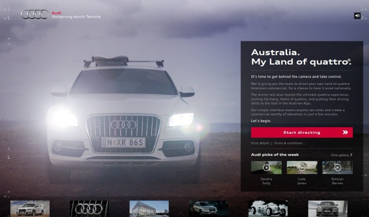 The welcome screen: "It's time to get behind the camera and take control"