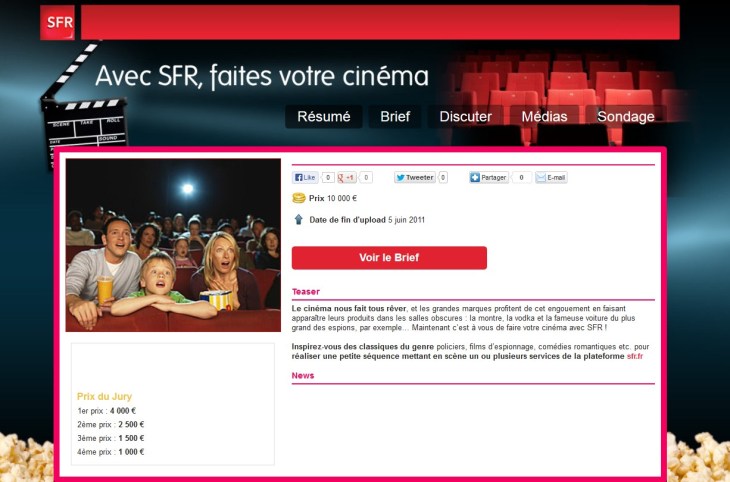 concours sfr cinema 2011 eyeka