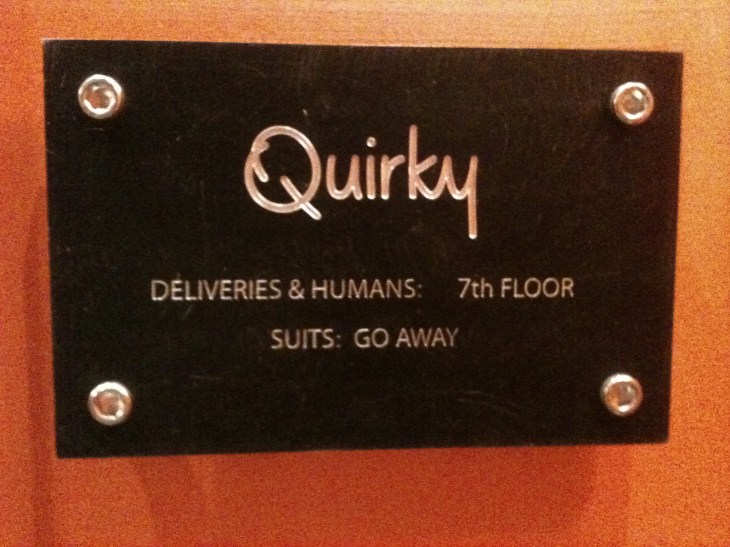 Quirky office plate NYC