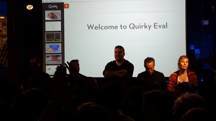 A couple of minutes before the broadcast started, Quirky founder Ben Kaufmann hit the stage