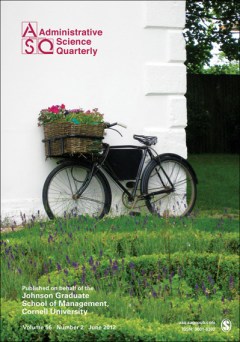 The cover of an ASQ issue from June 2012, which I chose only because of the bicycle! (Image via ManagementINK)