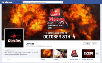 Doritos announced return of the 2012-2013 season of Crash the Super Bowl  (image via videocontestnews.com)