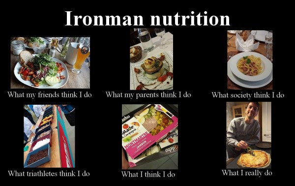 what my friends think I do - ironman nutrition